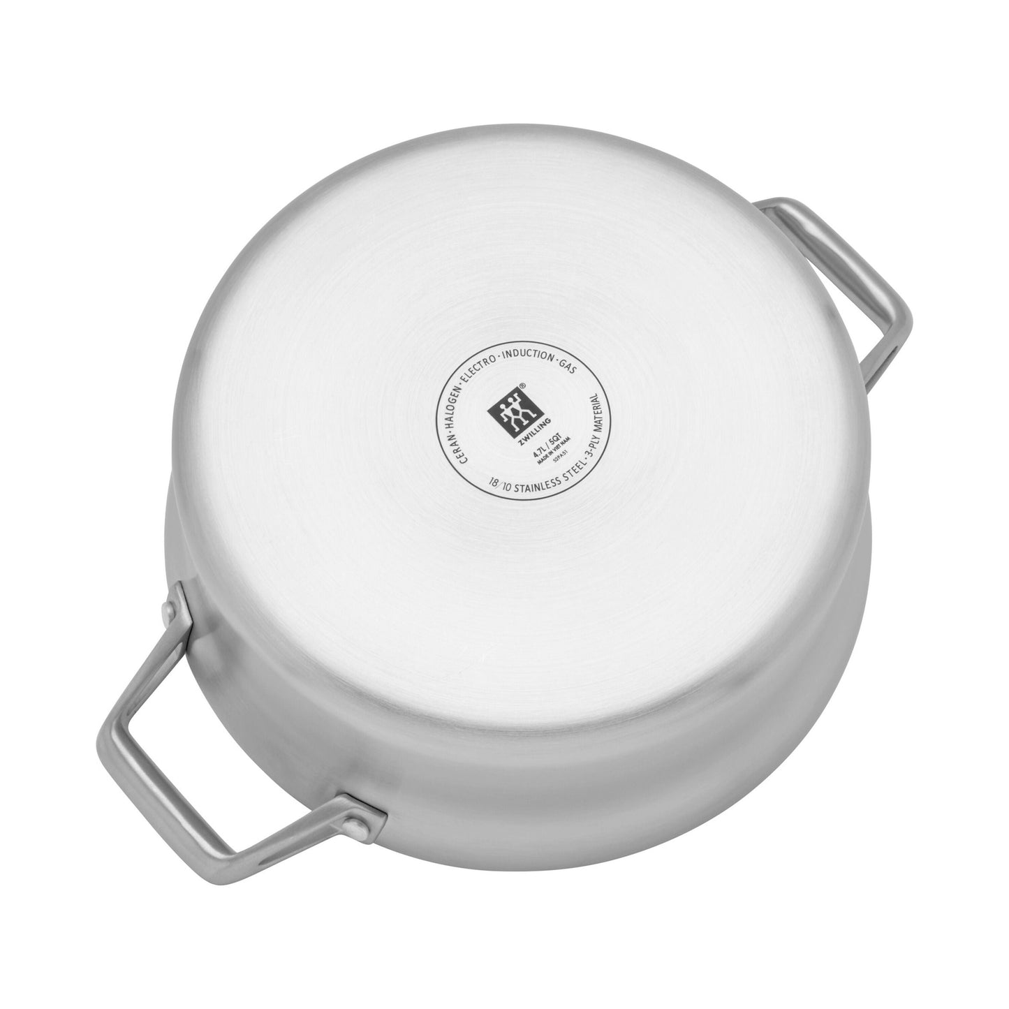 ZWILLING Motion Stainless Steel 4.75 L Stainless Steel Deep Saute Pan With Lid