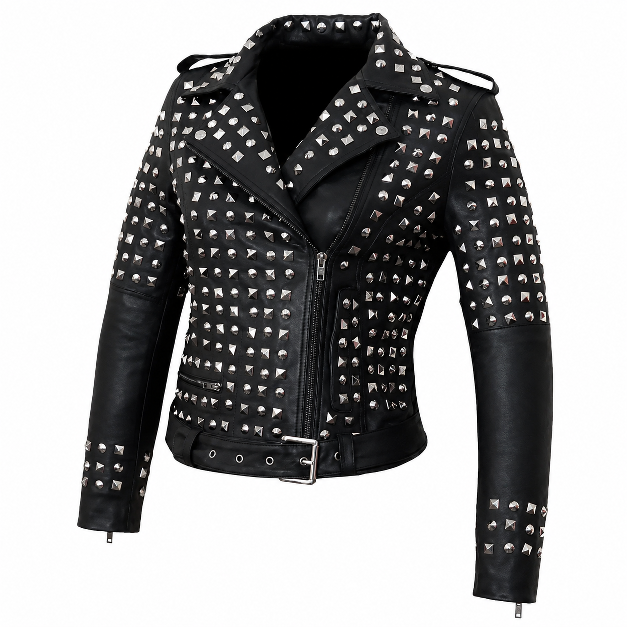 Women’s Studded Leather Jacket