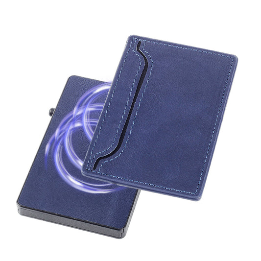 TOYFID Wallet With PU Leather Cover,Aluminum Alloy Pop Up Wallet Holder Card | ImportedPH