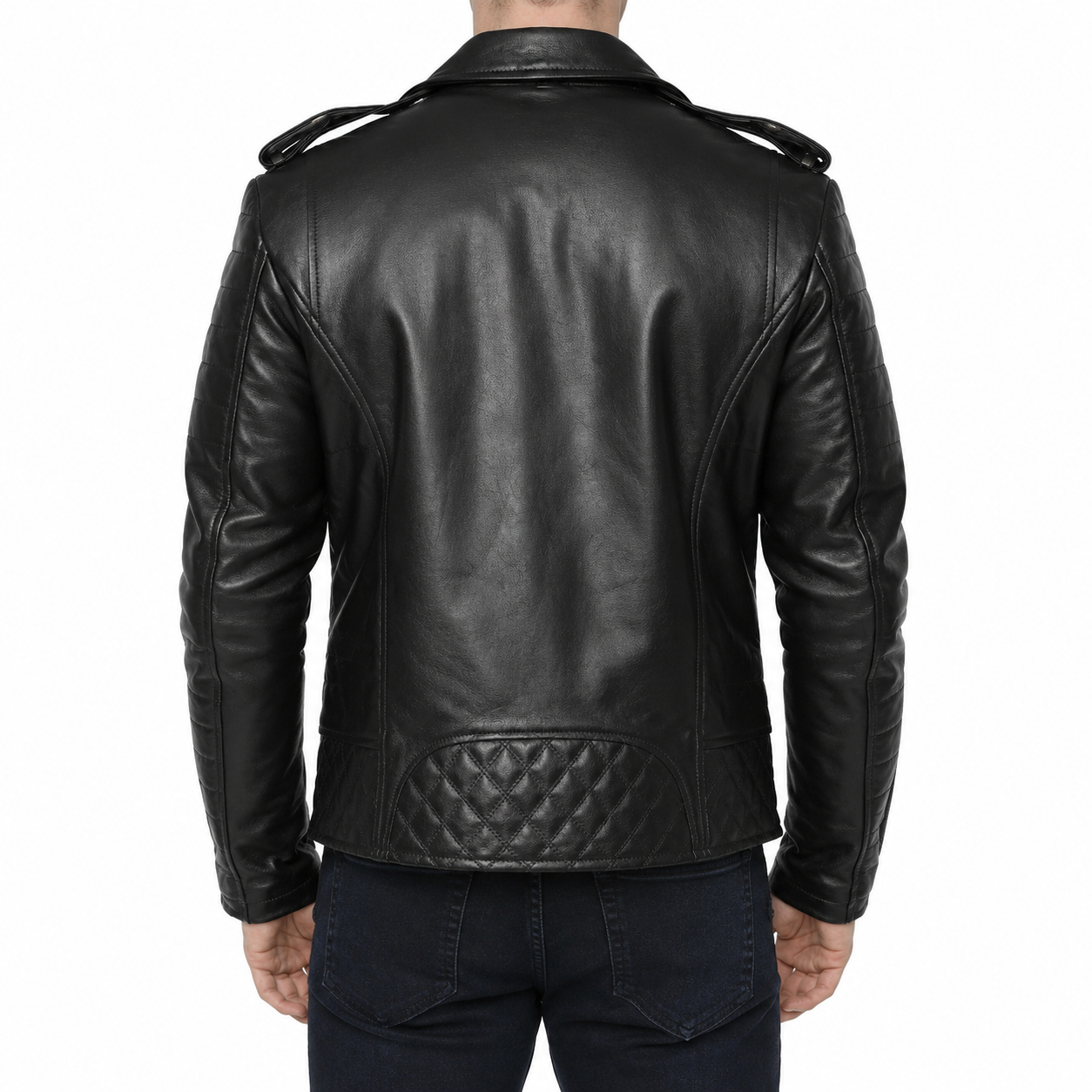 Men’s Motorcycle Fashion Leather Jacket