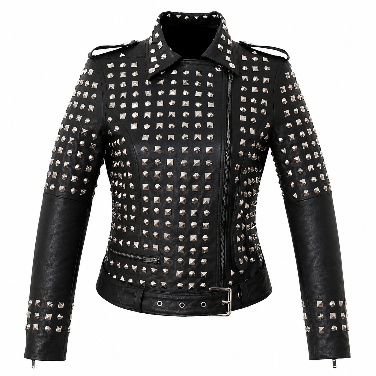 Women’s Studded Leather Jacket