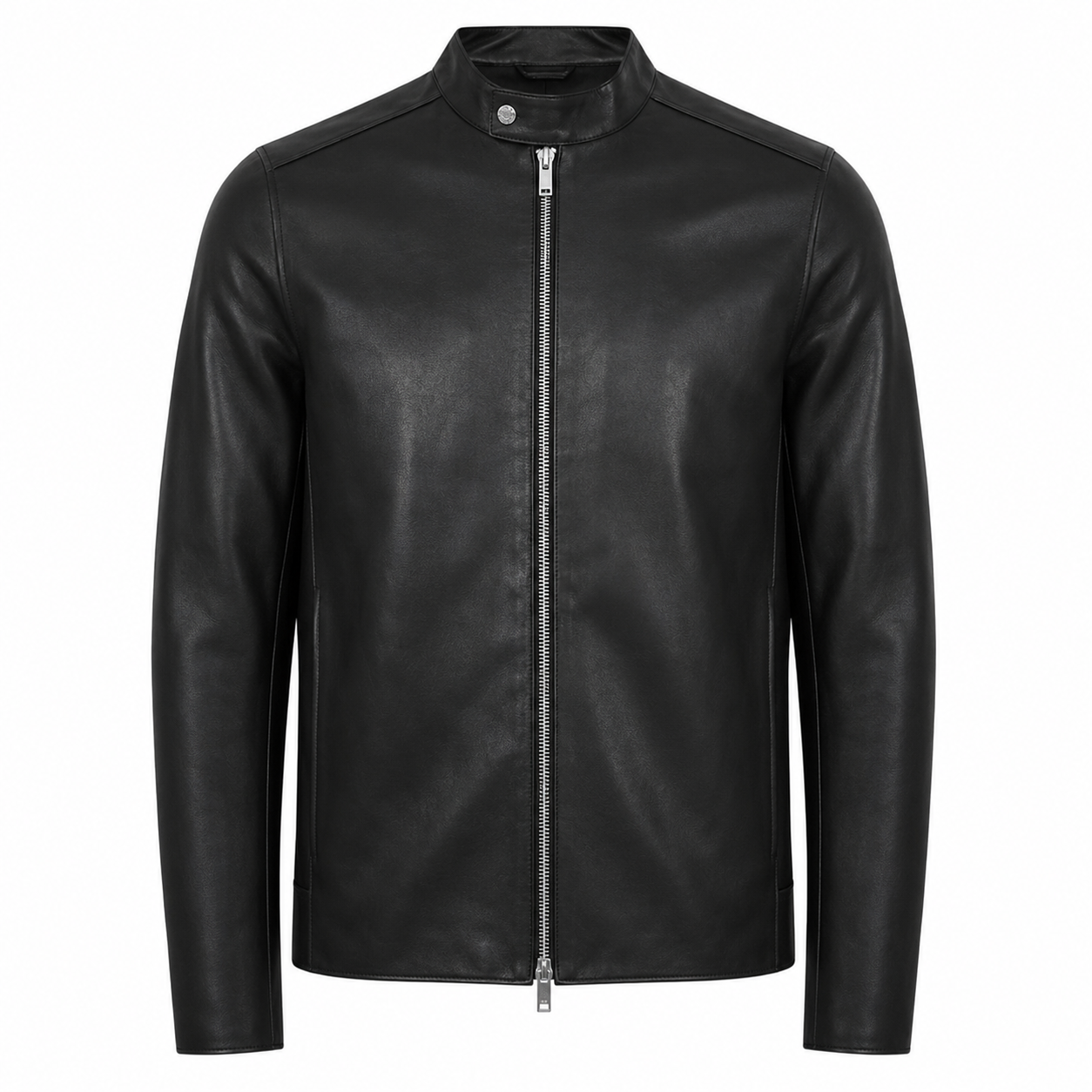 Men’s Leather Café Racer Jacket
