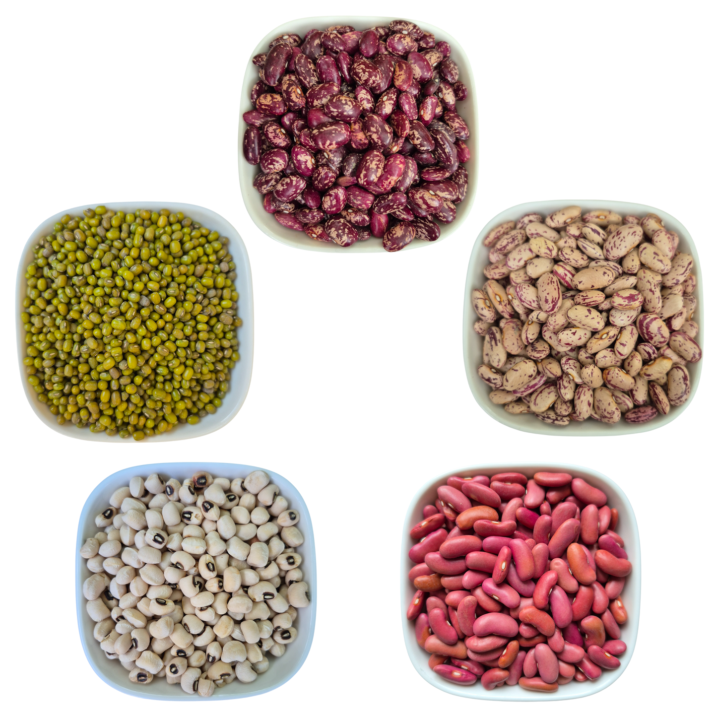 Beans Red, White, Pink, Black-eyed, Mung – Natural Organic Premium-quality