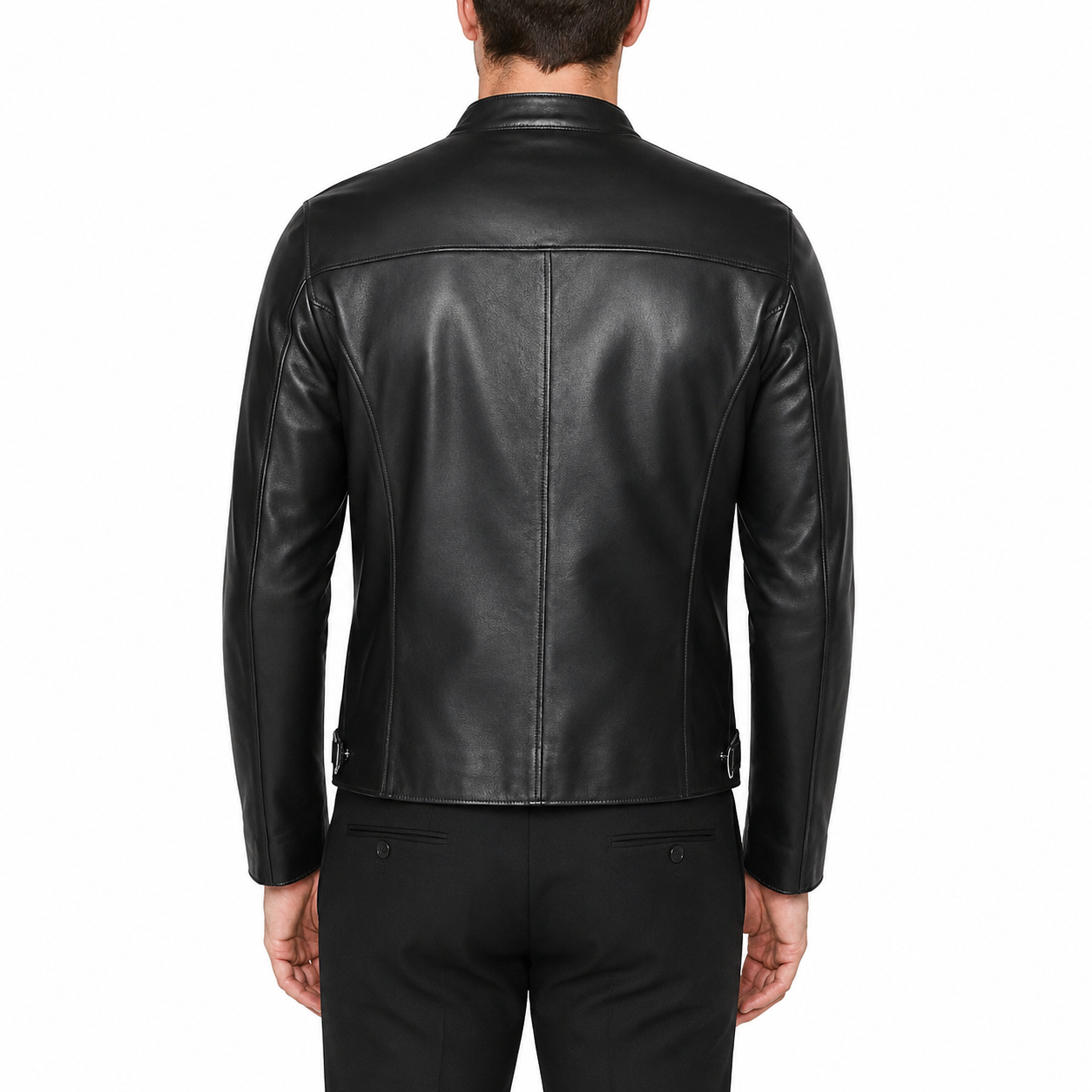 Men’s Leather Café Racer Jacket
