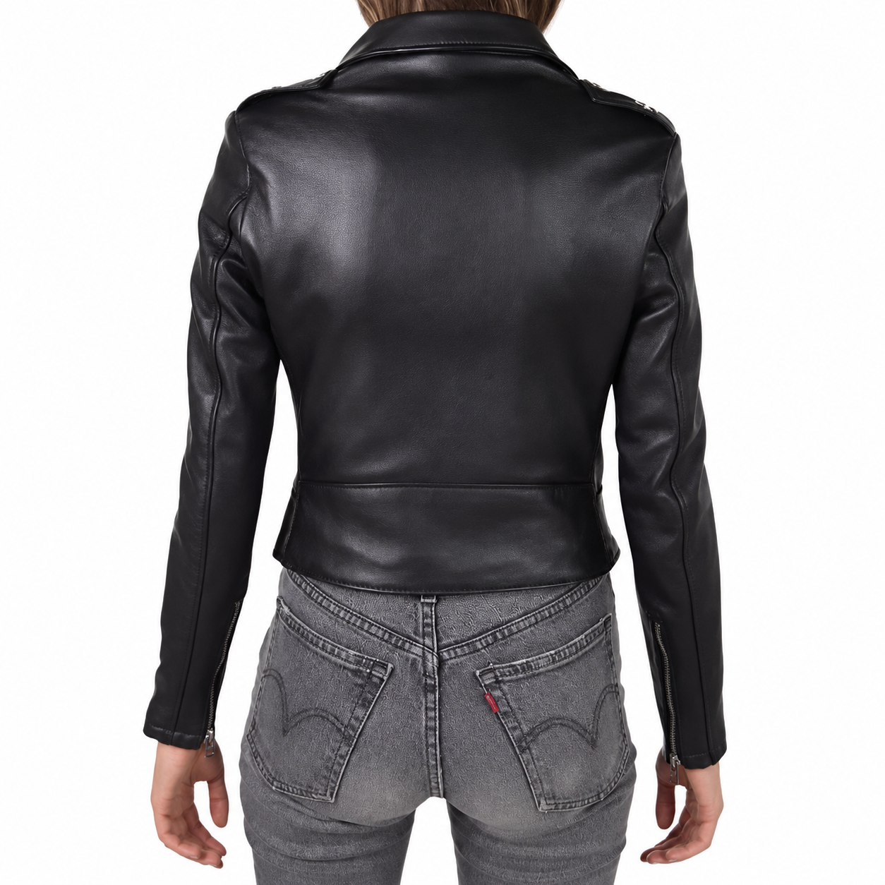 Women’s Black Motorcycle Jacket Leather