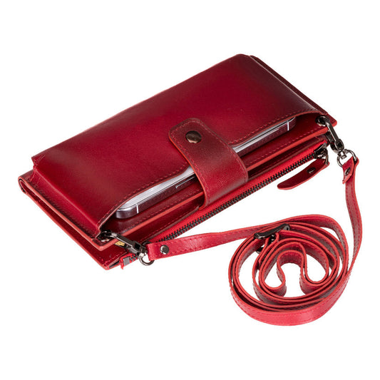 Kaycee Leather Women's Cell Phone Wallet with Strap | ImportedPH