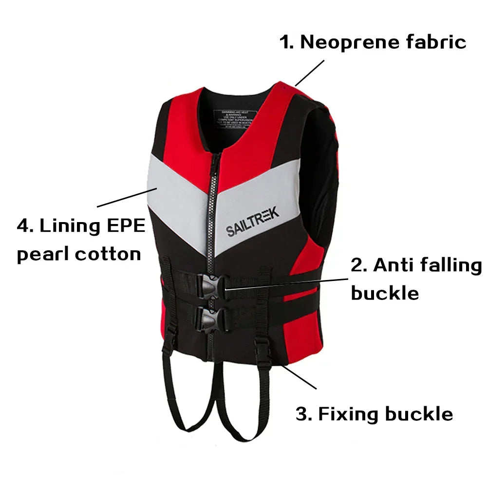 WaveShield™ Neoprene Life Vest | Premium Water Sports Safety