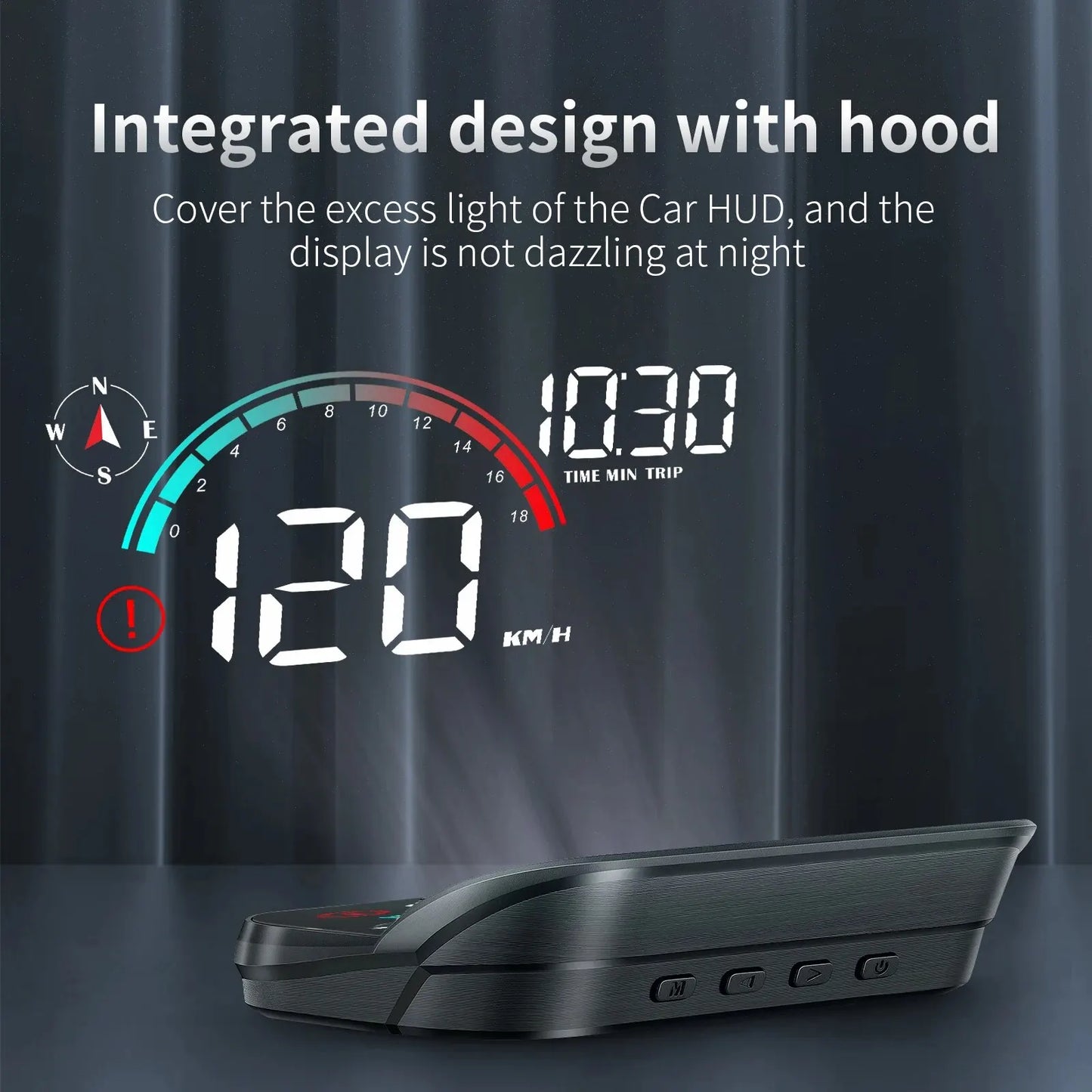 M22 GPS Head-Up Display Universal Speedometer Windshield Projector Black
