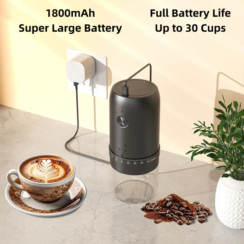 BrewMaster™ Adjustable Burr Coffee Grinder | 40-Level Precision