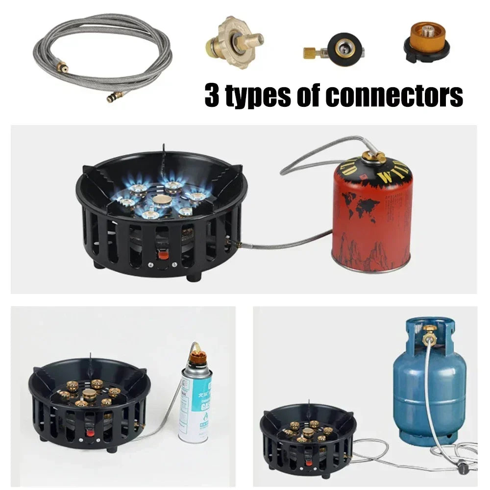 BlazePro™ 19800W Camping Gas Stove | Windproof 7-Core Burner