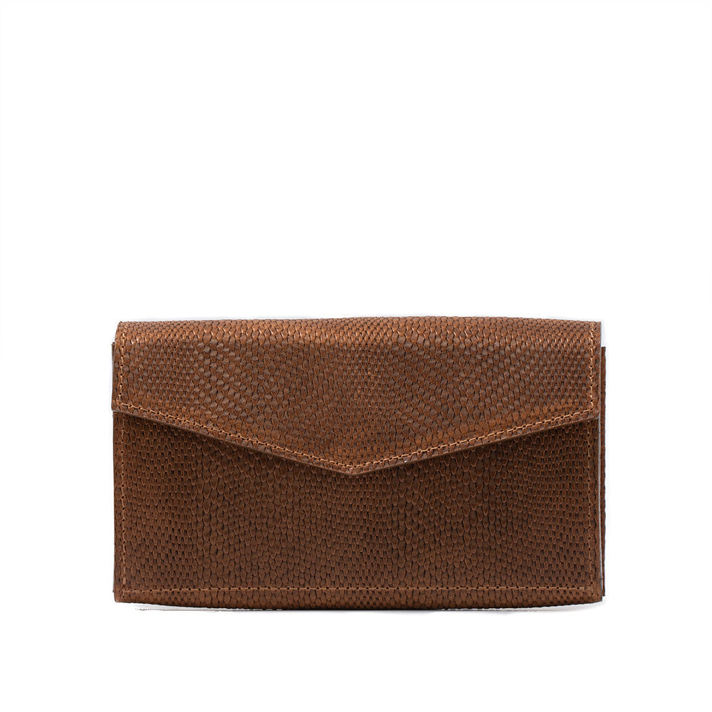 Leather AirTag Long Flap Wallet