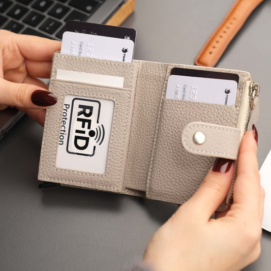 Glenrock Mink Leather Pop-up Cardholder Wallet | ImportedPH