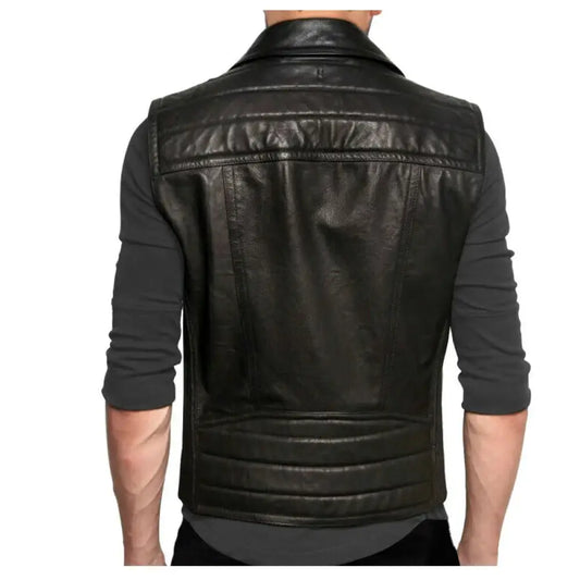 Men’s Classic Biker Leather Waistcoat Vest | ImportedPH