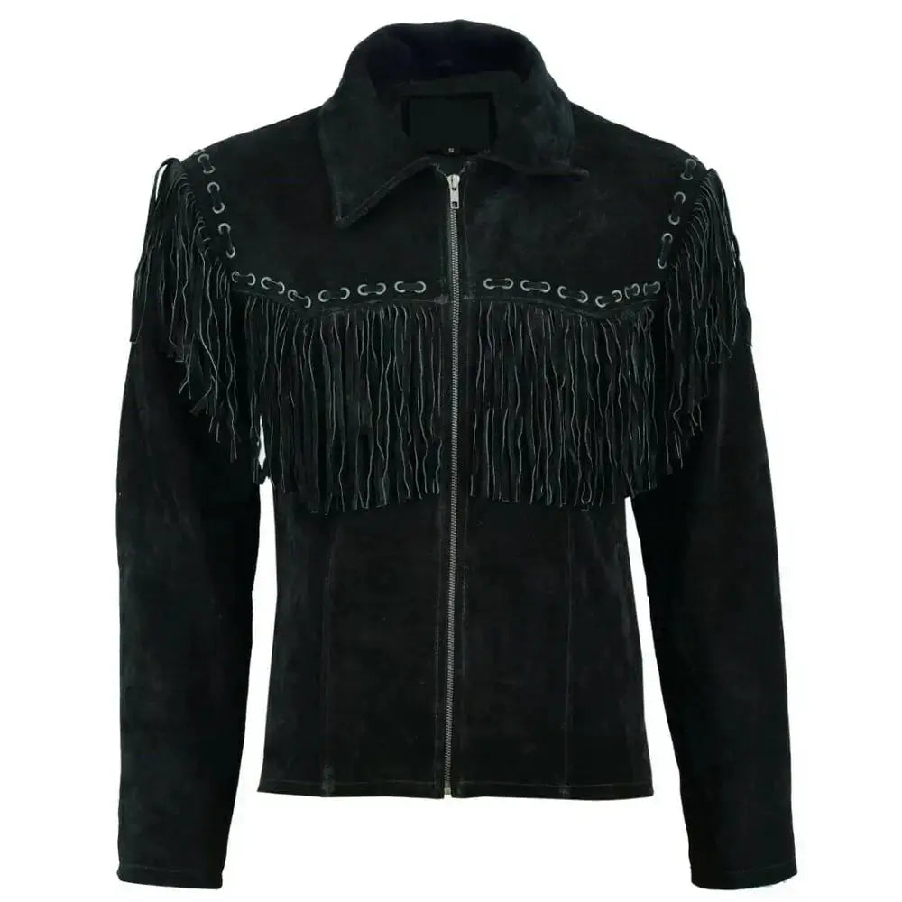Men's Suede Leather Western Jacket