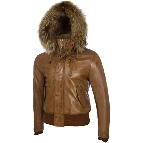 Men’s Nappa Leather Bomber Jacket